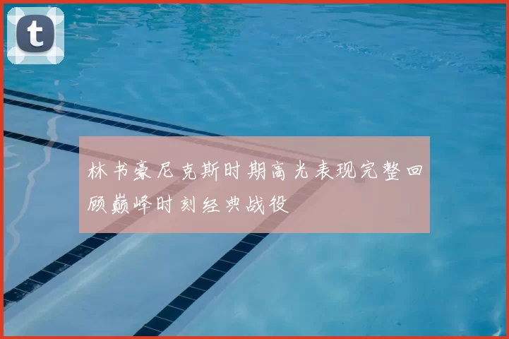 林书豪尼克斯时期高光表现完整回顾巅峰时刻经典战役